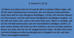 Bibelkurs - 2. Samuel 7