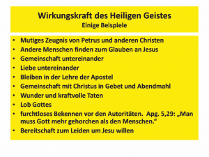 Bibelkurs-Wirkungskraft des Heiligen Geistes