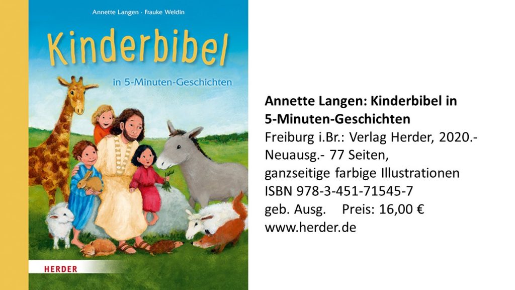 Buchtipps Annette Langen Kinderbibel Jesus