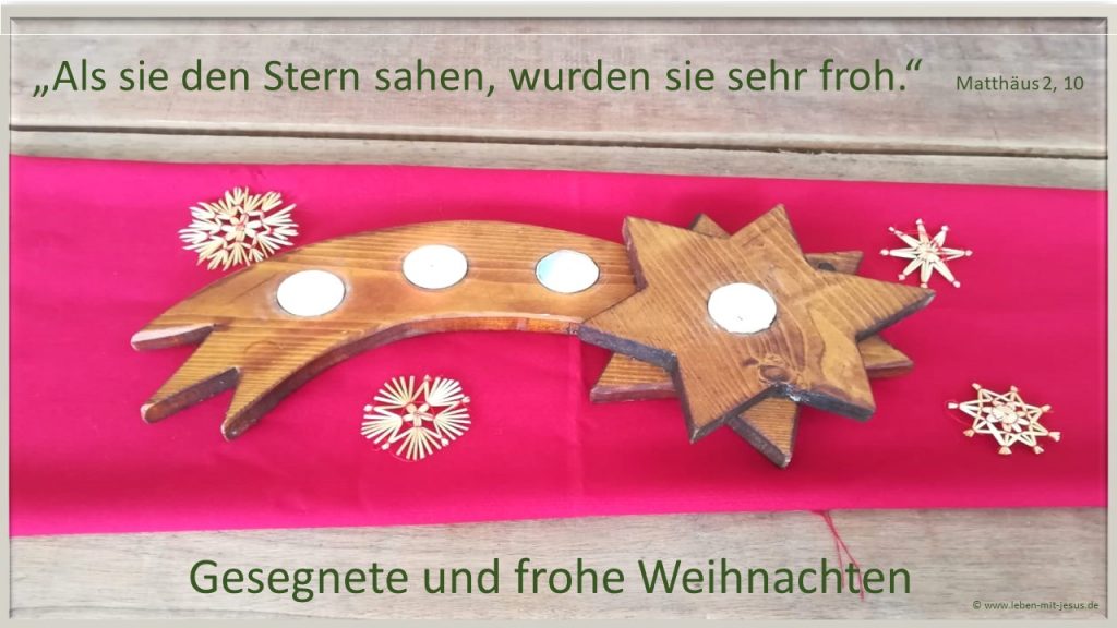 e-cards Weihnachten christliche e-cards Stern