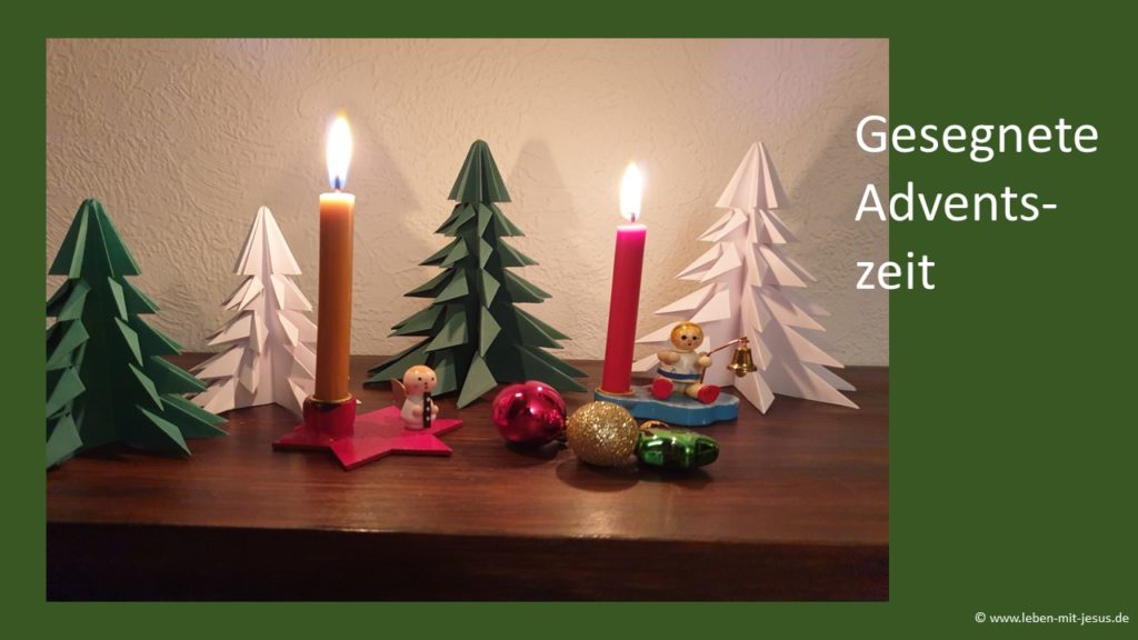 e-cards zum Advent Adventskarte Adventszeit Engel Tannenbaum aus Papier basteln