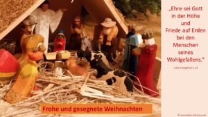 Predigt zu Philipper 4, 4 Freude Weihnachten Krippe aus Holz Weihnachtsfreude 