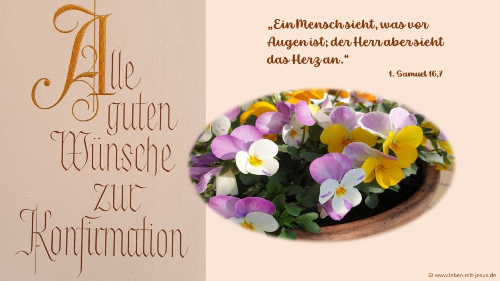 e-cards zur Konfirmation christliche e-cards e-cards mit Bibelversen e-cards mit Blumen