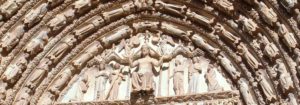 Predigt zu Hebräer 13, 20-21 Jesus Christus Kirchenportal mit Figuren in Bourges Frankreich gotische Kathedrale  von Bourges Gotik