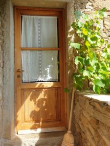 Predigt zu Johannes 10,9 Tür schöne Eingangstür in der Toskana Haustür mit Weintrauben
