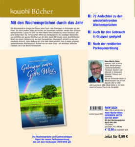 Andachtsbuch - Geborgen unter Gottes Wort