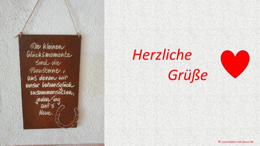 e-cards einfach mal so Herzliche Grüße Grußkarte