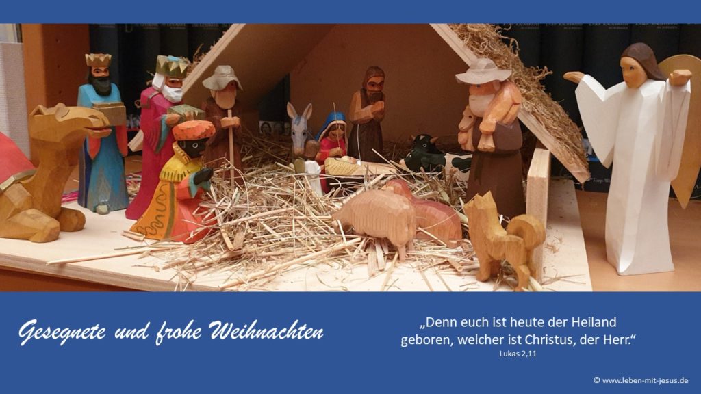 Predigt zu jesaja 11,1-9 e-cards zu Weihnachten Weihnachtszeit christliche e-cards mit Bibelversen Bibelsprüchen Bibeltexten Krippe Holzkrippen Krippenfiguren besonders schöne e-card