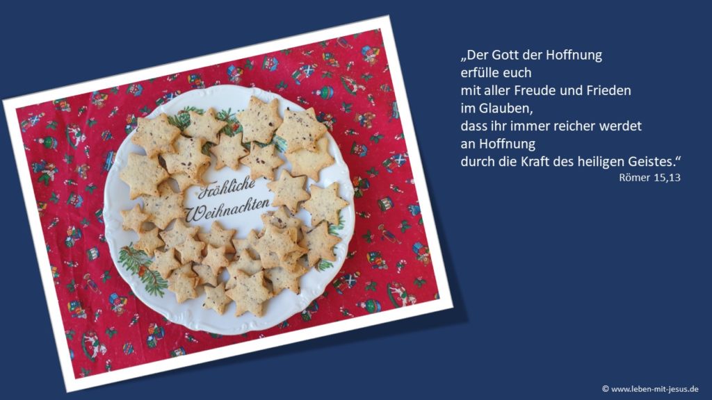 e-cards zu Weihnachten Weihnachtszeit christliche e-cards mit Bibeltexten Bibelversen Bibelsprüchen Keksen Keksteller Weihnachtskese Weihnachtsgebäck