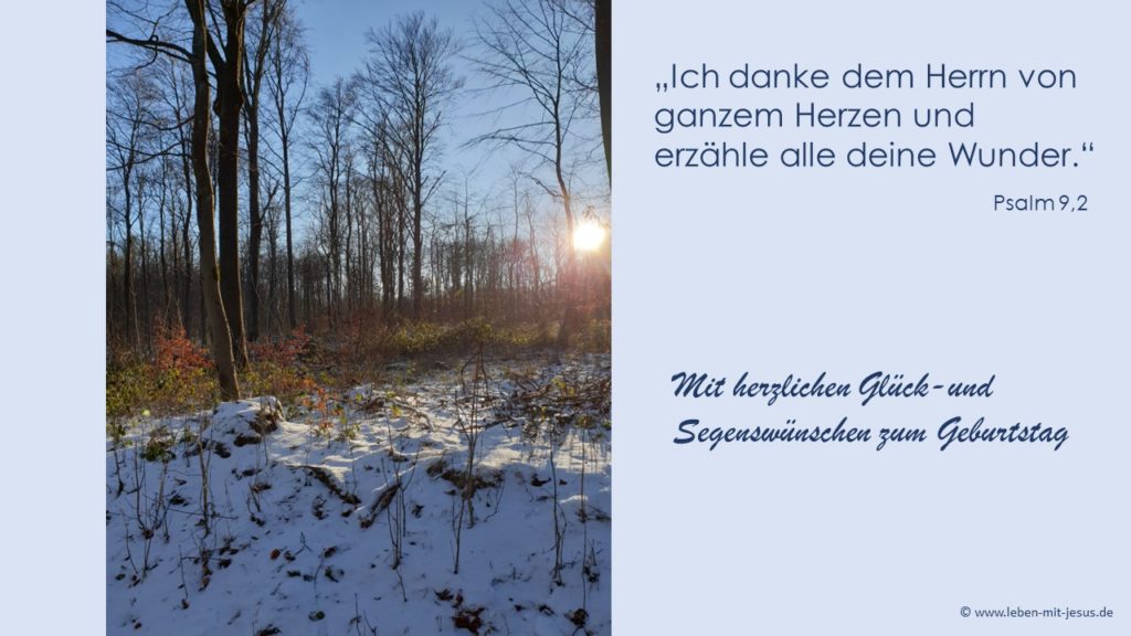 e-cards zum Geburtstag christliche e-cards mit Bibeltxten Bibelversen Bibelsprüchen Glückwunsch Segenswunsch Winter Winterlandschaft Sonnenuntergang besonders stimmungsvolle schöne e-cards Männer e-card