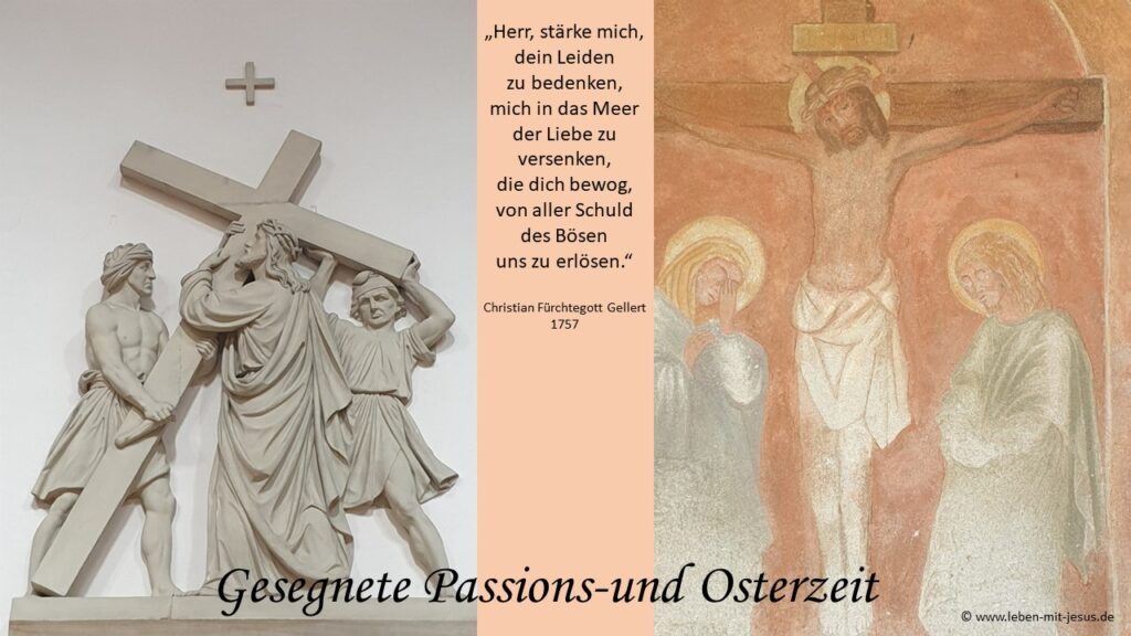 e-cards zu Ostern christliche e-cards e-cards mit Bibeltexten Bibelversen Bibelsprüchen Passion Jesu Christi Passionsweg Leiden Trost