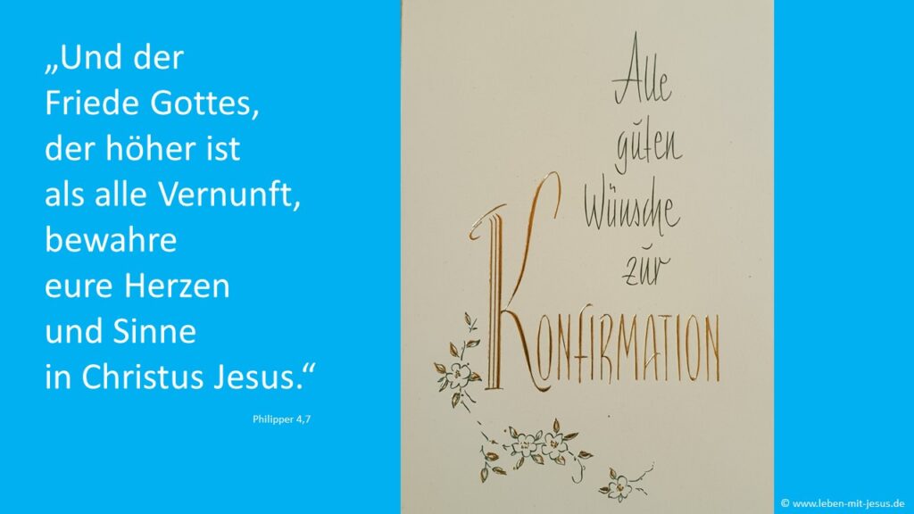 e-cards Konfirmation Sprüche Segenswünsche modern Glückwunschkarte Bibelvers schön Bibelspruch
