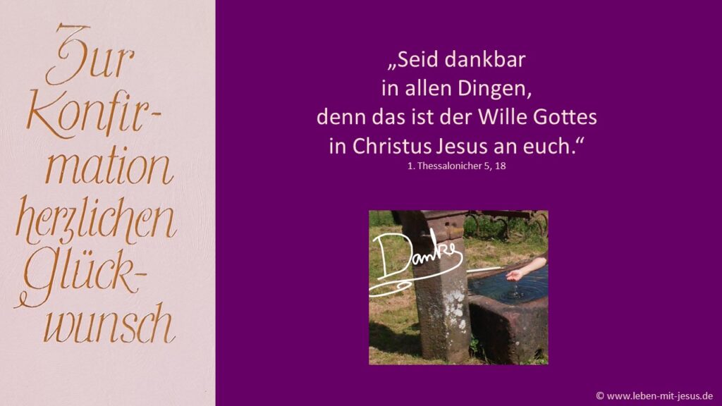 e-cards Konfirmation Sprüche Segenswünsche modern Glückwunschkarte Bibelverse schön Bibelspruch