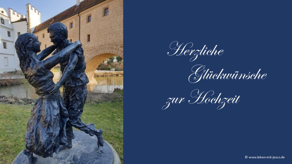 e-cards zur Hochzeit Glückwünsche zur Hochzeit tanzendes Parr Liebespaar Amberg