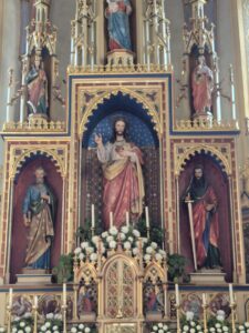 Predigt zu Römer 15,7 19 Sonntag nach Trinitatis Gottes Lob Jesus Christus Kirche Altar in Teis Südtirol Villnöss Tal 